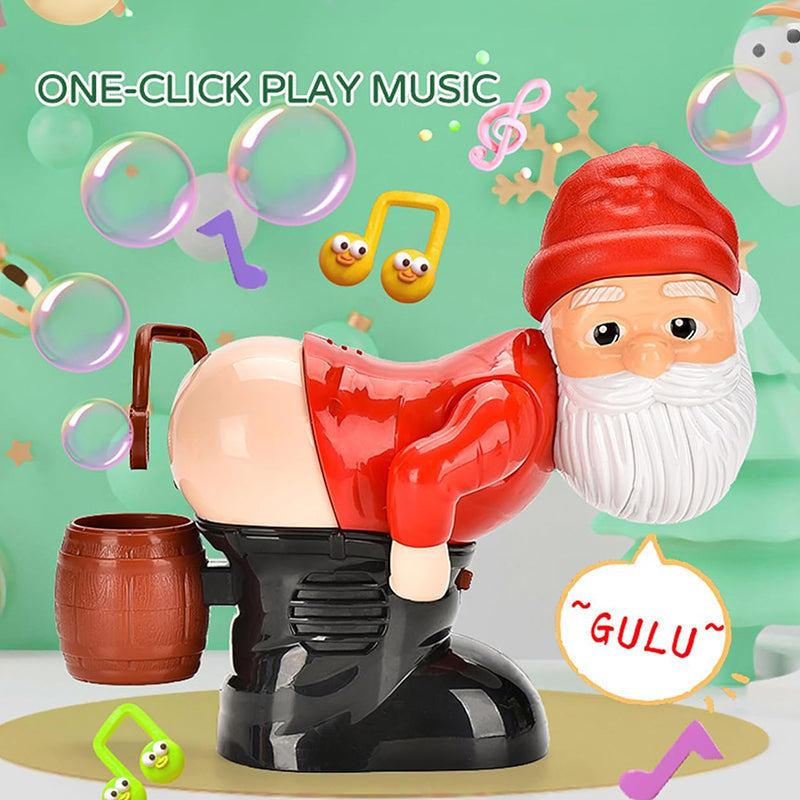 Christmas Sale Funny Santa Bubble Blowing Machine