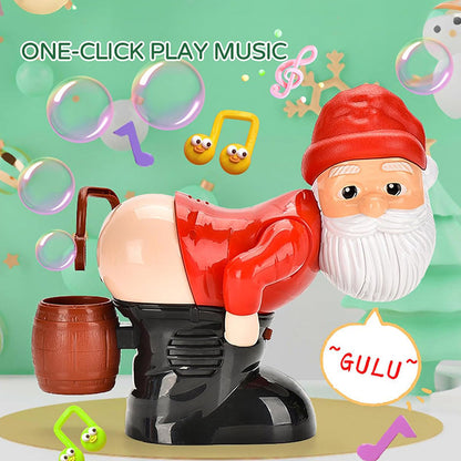 Christmas Sale Funny Santa Bubble Blowing Machine