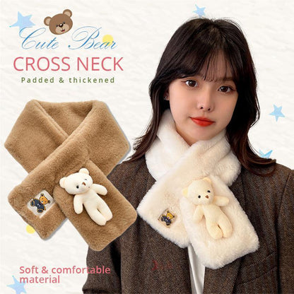 Christmas gift Cute Bear Cross Neck