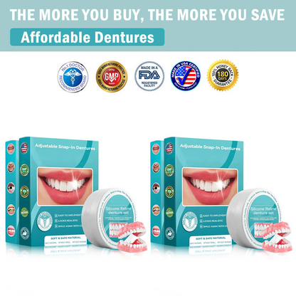 KLENIMORE™ 🦷  Silicone Reline Denture Set (⏰Limited Time 80% Off - Last 30 Minutes ⏰)