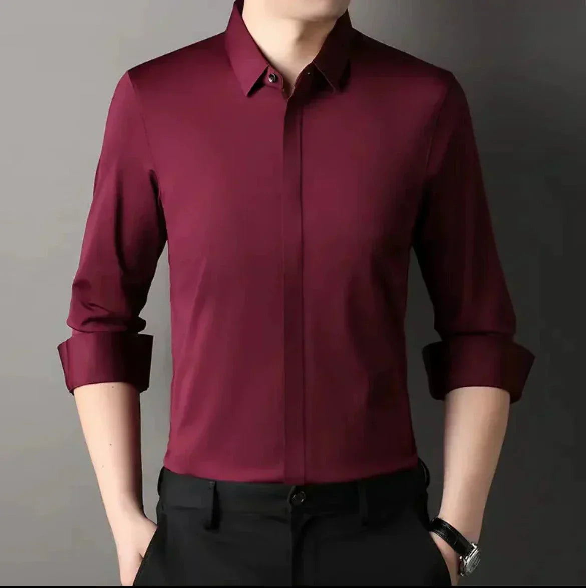 Men's Wrinkle-Free Button-Down Shirt