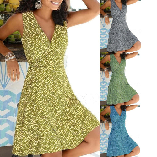 Women's New Sleeveless Casual Dress Buy 2 get 10% Off Auto & Free Shipping
