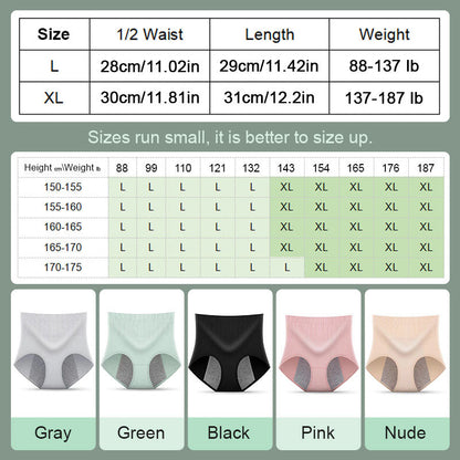 Women's High Waist Widened Leak-proof Panties
