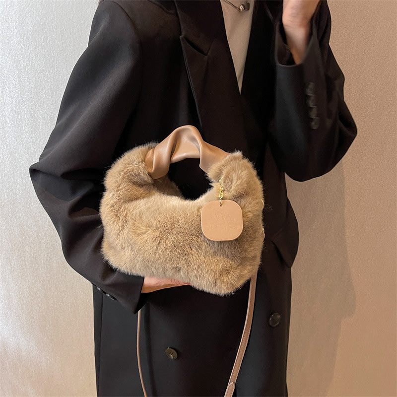 Best Gift For Her - New Fashion Trend Multifunctional Skin-Friendly Faux Fur Bag