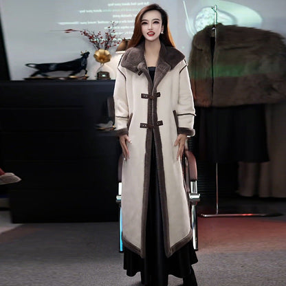 Winter Specials Stylish Plush Lined Overcoat for Women