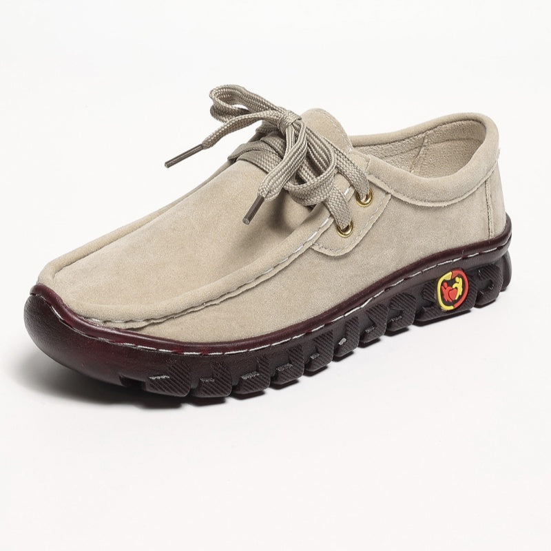 Women's Low Top Lace-up Stitching Flat Shoes 24-hour delivery from the US