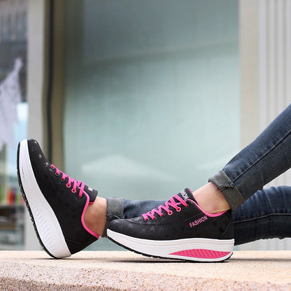 Women's Casual Fashion Breathable Thick Sole Sneakers