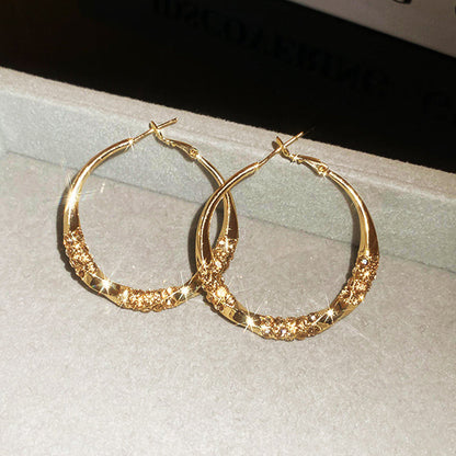 Circle Earrings with Zirconia