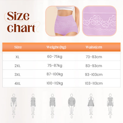 Women's Large Size High Waisted Panties